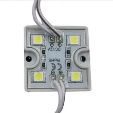 DC 12 V SMD 5050 квадратная 4 Светодиодная модульная Лампа Чистый теплый белый Водонепроницаемая лодка свет для рекламного билборда Signage
