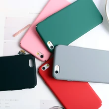 Hard Mobile Phone Cases For Apple Iphone 5 5S SE 6 6S 7 7 Plus Covers Matte Plastic PC Phone Bags For Iphone5S 6S 7 Plus