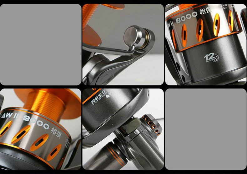 Carretel de Pesca Bobina de Metal Okuma Fiação Completo Carpa Engrenagem Pesca Fio Spooler 23kg Travagem 11bb Oceano Trolling Carretel Raw ii 16 Carretilhas de pesca