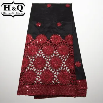 

(5 yards/lot)Latest design African george lace fabric with sequins for party dress,high class Nigeria lace fabric