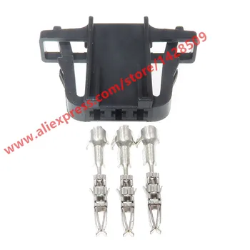 

5 Sets 3 Pin Auto Horn Socket 1.5 Automotive Wire Connector Door lamp Tail lights plug For VW Skoda 3B0972703