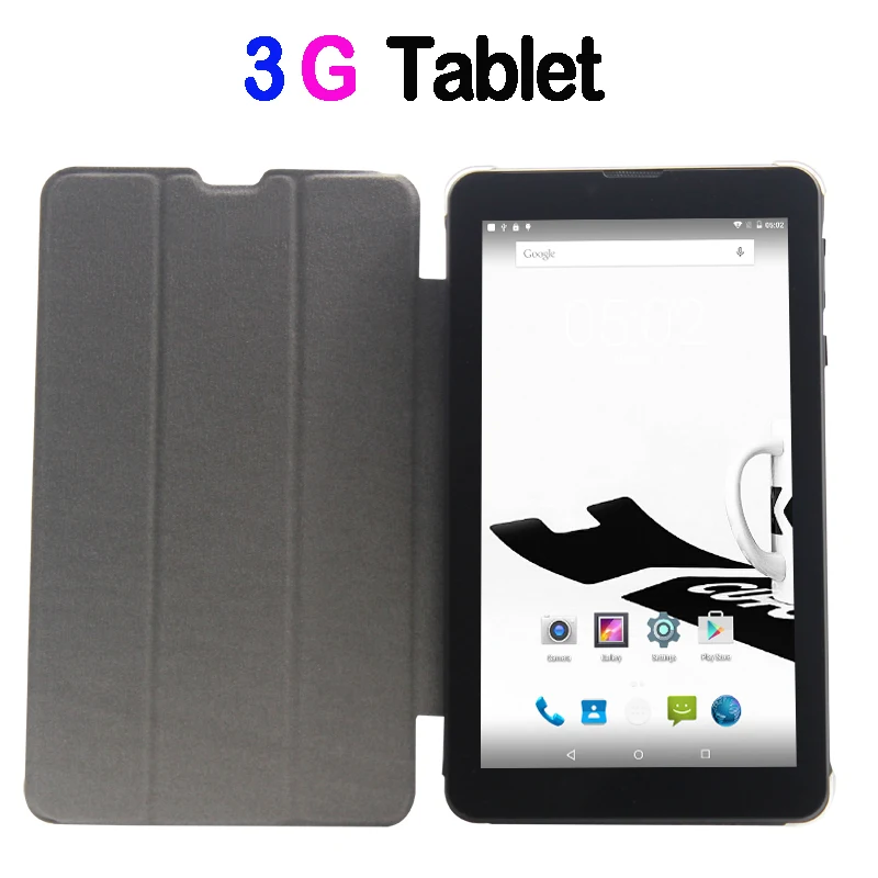 

7 Inch 3G Phone Call Quad Core HD LCD Android 6.0 Tablets pc Bluetooth 8GB Mini Pad SIM Card phone Leather cover