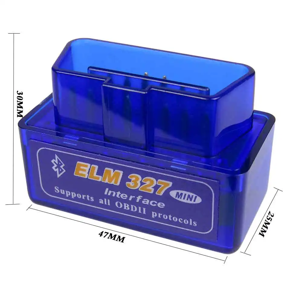 Elm-327 OBDII сканер Супер Мини ELM327 Bluetooth V1.5 OBD2 автомобиля диагностический инструмент Elm 327 V 1,5 для Andriod реального PIC1825K80 чип