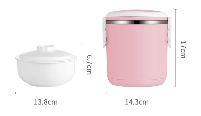Stainless Steel Lunch Box Bento Round 1800ml With Handle Portable Health Design Eco-Friendly Thermal Insulation  (10)