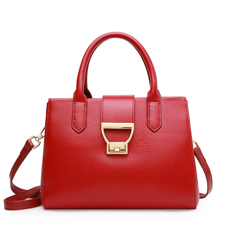 

LUODUN2018 casual avant-garde new leather handbags leather wild fashion Europe and the United States large-capacity notebook sho