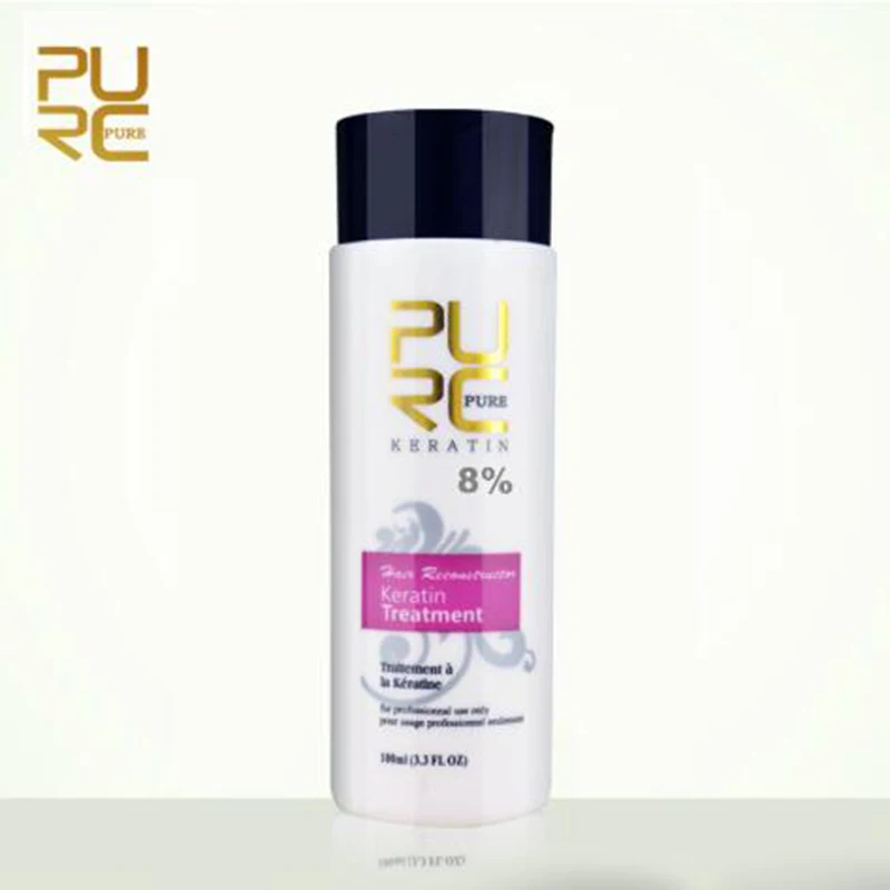 

PURC 8% 100 ml Formalin Keratin Repair Damaged Hair Make Hair Smoothing And Shine Straight Hair Treatment