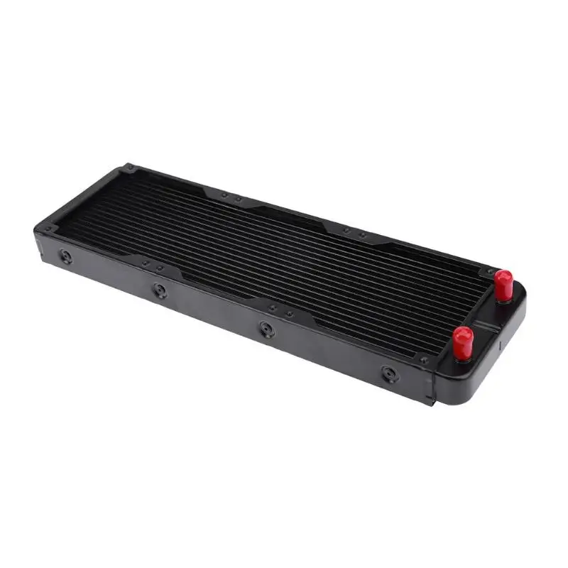 

Black 360mm Aluminum Computer Water Cooling Radiator 18 Tubes Heat Exchanger Thread Radiator CPU Heat Sink For PC CoolingSystem