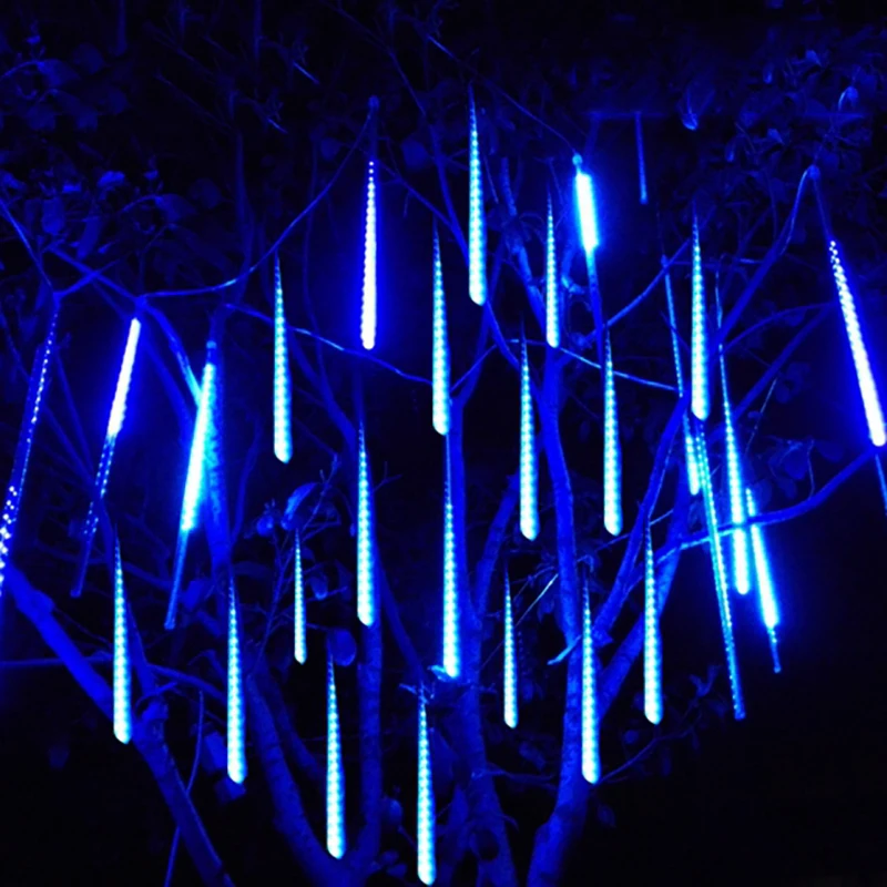 

zoyabell Christmas Fairy Light Meteor Shower Rain Tube Garland Indoor Waterproof Home Garden Party Outdoor Holiday Decoration