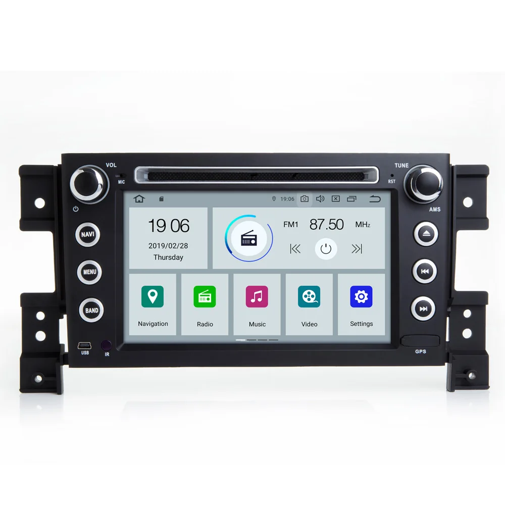 COIKA 7 &quotAndroid 9 0 система автомобильный DVD Радио для Suzuki Grand Vitara 2005 2015 GPS Navi