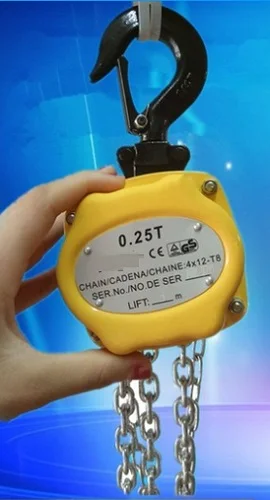 Подъемная цепная мини-Таль 0 25 T-0 5 T 6-9M сертификат CE ручной цепной блок подъемный