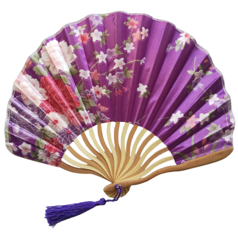 Ручной цветочный бамбуковый складной веер в китайском стиле, винтажный танцевальный вечерний Карманный подарок, свадебное ароматное украшение с гравировкой, вентиляторы