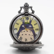 Косплей Мой сосед Тоторо кварцевые карманные часы ожерелье для мужчин и женщин мальчик девочка карманные Fob часы relogio мужские часы feminino