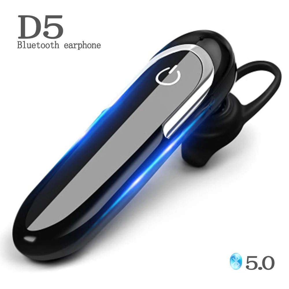

D5 Bluetooth Earphone with Microphone Sweat Earphone Wireless Sports Music stereo Bluetooth Headset Suitable for all smartphones