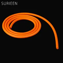 Chasse 1M 2mm x 5.5mm forte fronde Latex naturel Tube catapulte fronde tir élastique Sport Orange élastique Tubes 2055(China)