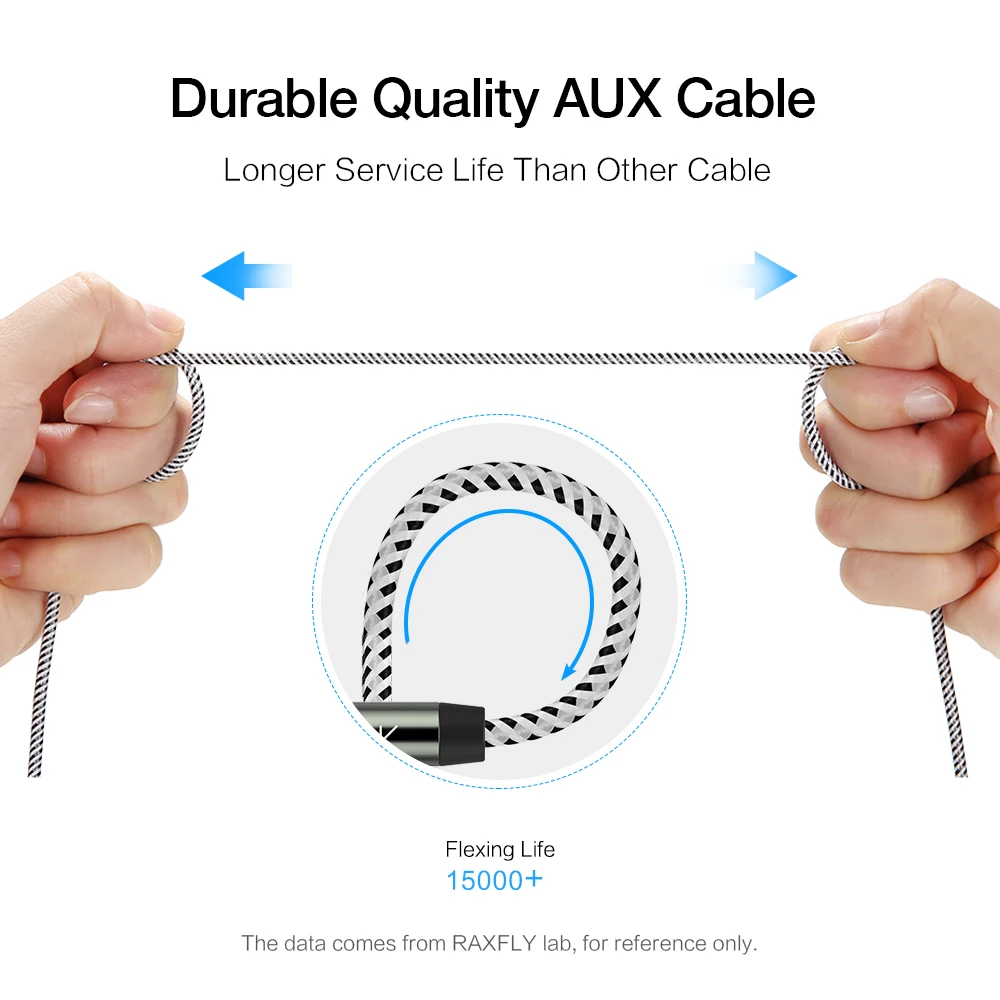 RAXFLY [0.5M 1M 2M] 3.5MM AUX Cable For Car Speaker 3.5 Jack Male to Male Audio Cable 90 Degree Angle Jack 3.5 For Headphone MP3