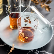 Креативный термостойкий стеклянный Золотой точечный бытовой напиток стеклянная кружка для сока пивного стекла тумблер для виски