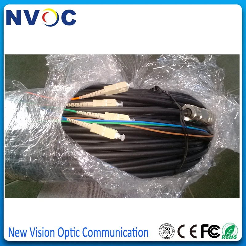 10pcs FTTH ST Fiber Optic Pigtail 50//125 Multi Mode 0.9mm 1.5m PVC//LSZH Weunion