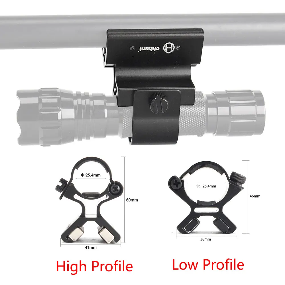 Lambul Тактический 1 дюйм 25,4 мм диаметр кольца баррель магнитные крепления для прицел фонарик фонарь Лазерный охотничий пистолет аксессуар