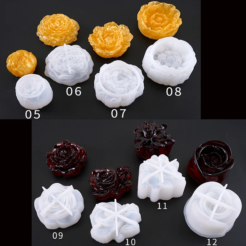 

1PC New Flower Shaped Silicone expoxy resin mold pendant tools jewelry mold accessories Resin