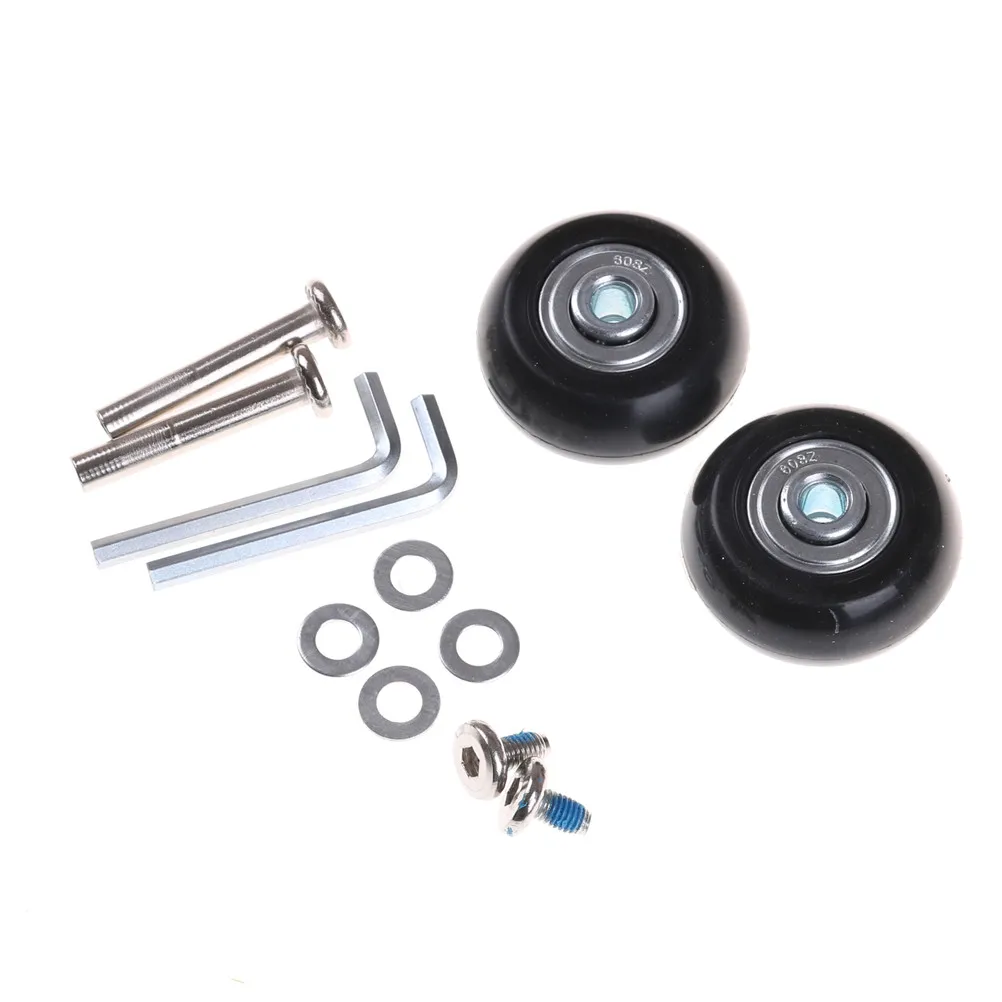 1 Set 40x18mm Luggage Wheel Suitcase Replacement Wheels Axles Deluxe