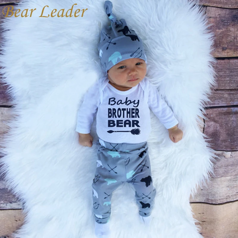 Комплект одежды для новорожденных Bear Leader комплект из 3 предметов: комбинезон с