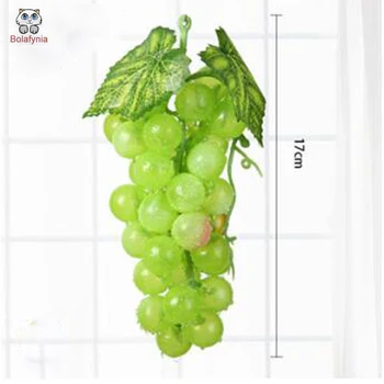 

BOLYFYNIA Simulation fruit model toy 36 green grape toy fake fruit grape