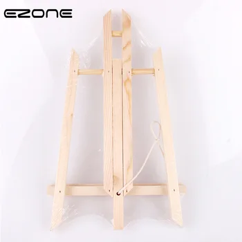 

EZONE Adjustable Wooden Easels Portable A-Frame Desktop Easel Advertisement Exhibition Tripod Painting Stand Tool Office Supply