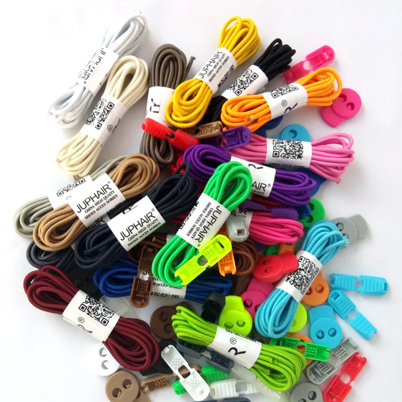 1 Pair High Quality Colorful Locking Laces Black Lace Buckle Elastic Shoelaces Shoe Trings Jogging Triathlon Sports Fitness Mens 1 Pair High Quality Colorful Locking Laces Black Lace Buckle Elastic Shoelaces Shoe Trings Jogging Triathlon Sports Fitness Mens