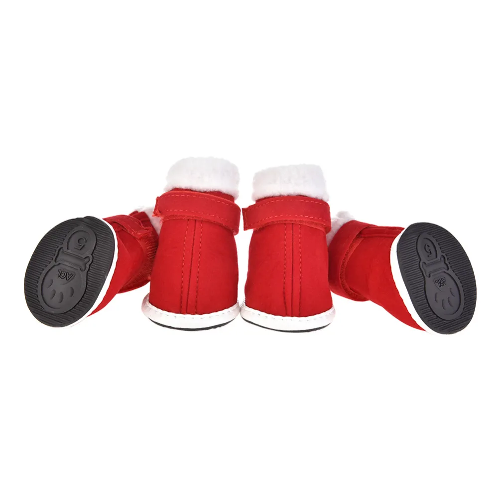 Pet Dog Christmas Rubber Soles Dog Shoes Dog Skid Proof Shoes Pet Non
