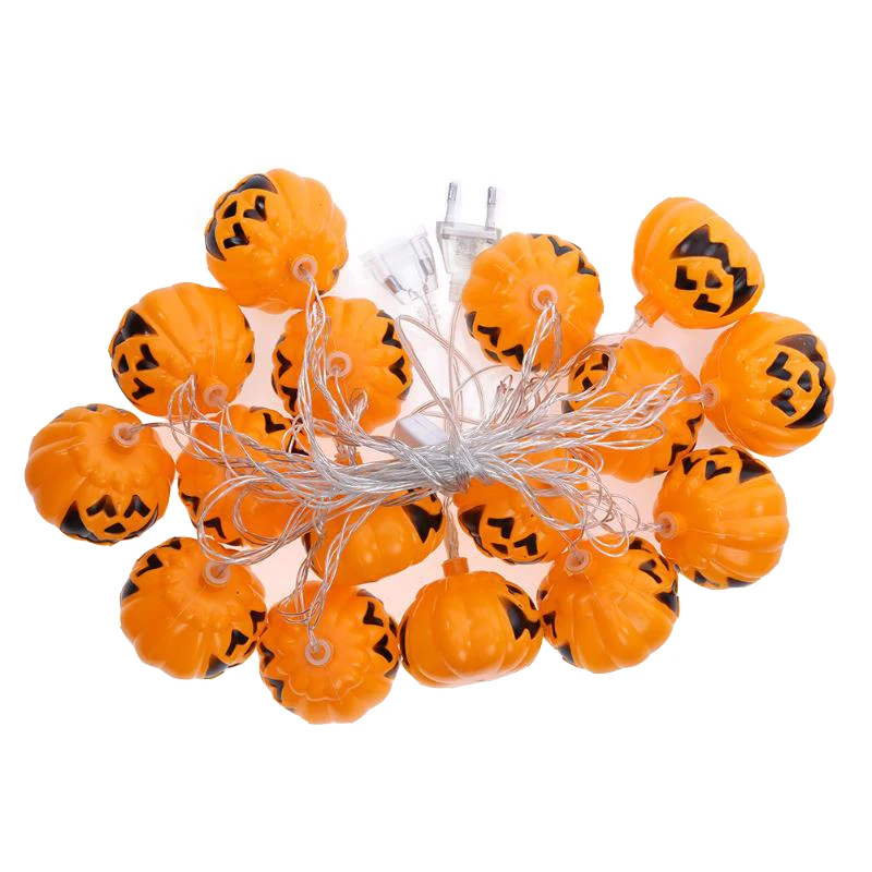 

Halloween Decoration Party Prop AC220-240V Pumpkin Halloween String Lights 3M 16pcs Holiday Lighting EU Plug