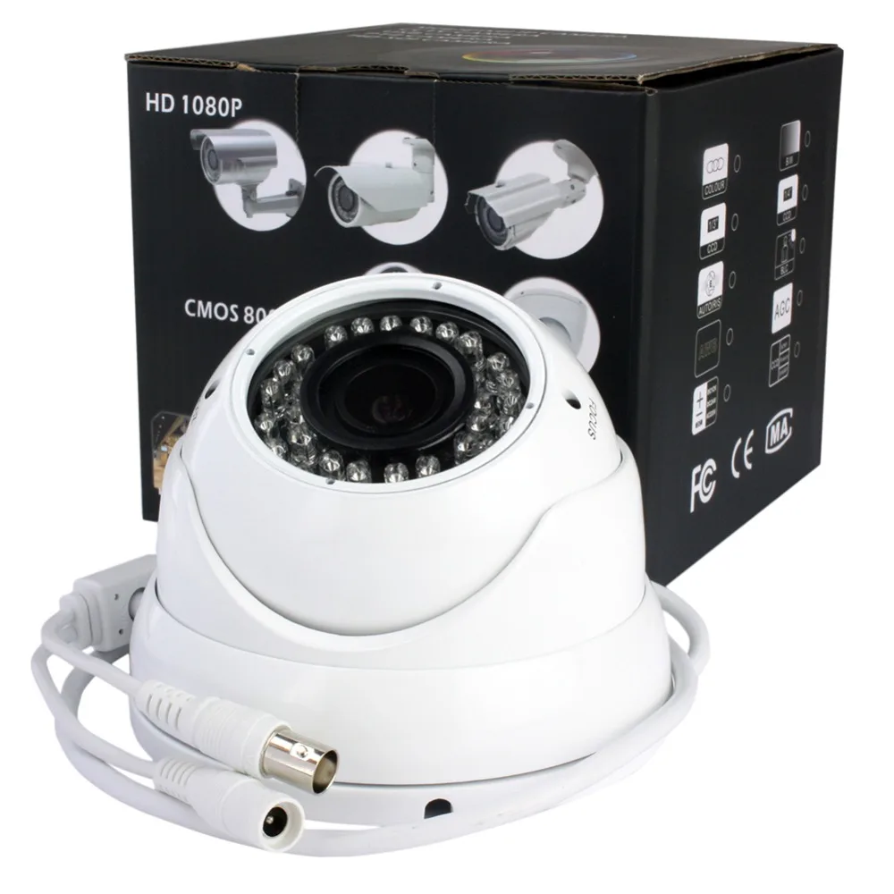 

1.3 megapixel IR waterproof outdoor security 960p 2.8-12mm varifocal Ahd dome cctv video Camera