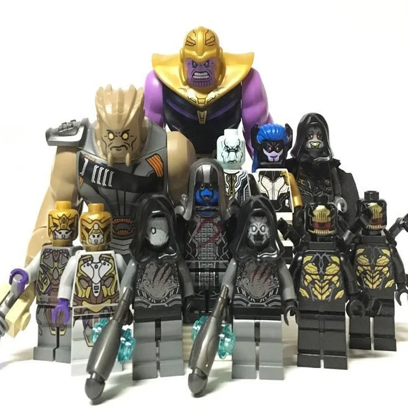 

Avengers4 Endgame Friends Thor Wonder Woman Green Goblin Batman Building Blocks playmobil Compatible with Legoed Toy Set H