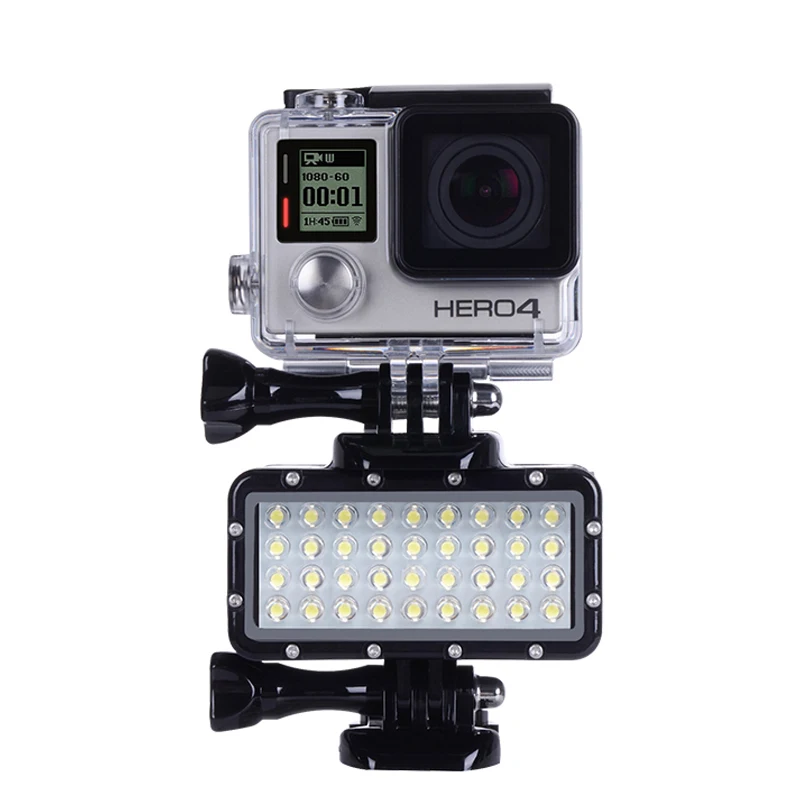 Xiaoyi and Other Action Cameras //3//2 //1 Blac for GoPro Water Sports Accessories 1500 Lumens 60m Underwater Diving LED Torch Light Bright Video Lamp for GoPro HERO7 //6//5 //5 Session //4 Session //4//3