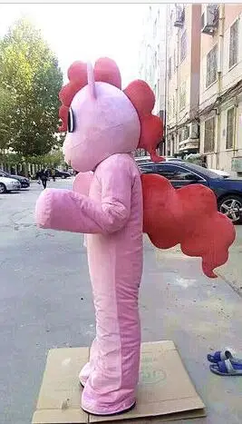 PInk My Little Pony Animal Mascot Costume suits Birthday Adults Cosplay Party2
