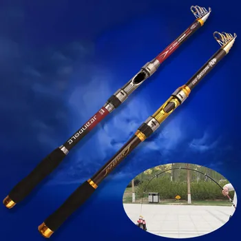 

New 1Pc 2.1~3.6m Superhard Carbon Fiber Telescopic Fishing Rod Spinning Pole Travel