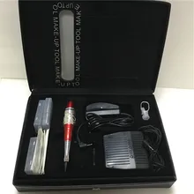 Постоянный Набор для макияжа роторный постоянный макияж пистолет для татуажа 30 шт одноразовые иглы Советы