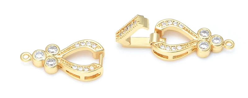 Фермуар Застежки DIY ювелирные изделия женские жемчужные браслеты ожерелья делая результаты медные соединительные зажимы аксессуары оптом застежки для браслетов