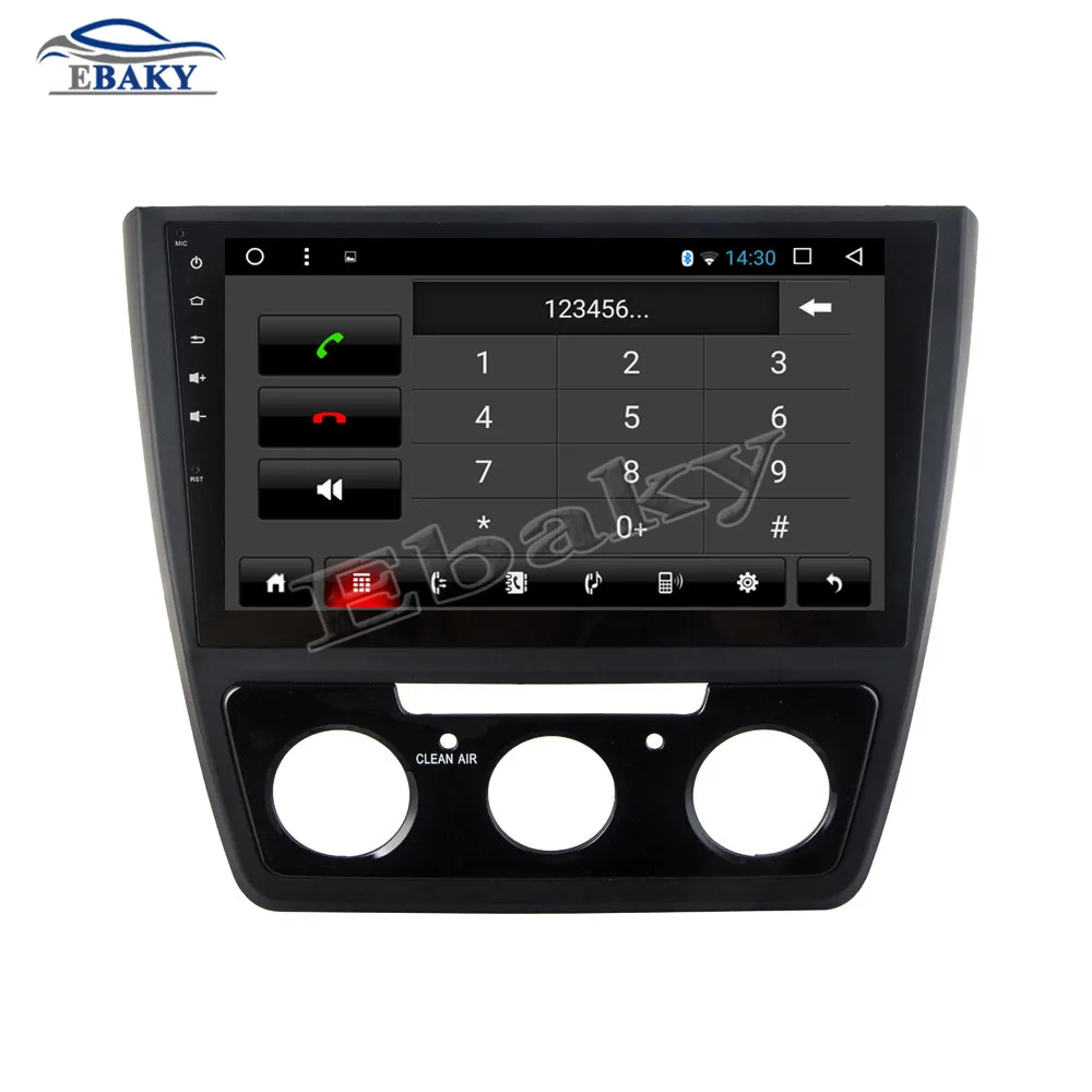 Sale NaviTopia 10.1inch 1GB/2GB RAM Quad Core/Octa Core Android 7.1/8.1 Car DVD Radio for SKODA YETI 2016- with GPS/wifi/maps 15