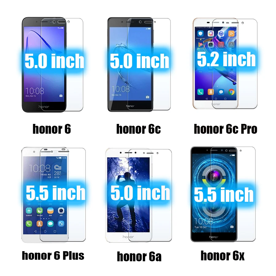 Защитное стекло для huawei honor 6x 6a 6c Pro Закаленное стекло пленка x6 a6 c6 6cpro tremp 6 x c a Plus защита экрана 6plus