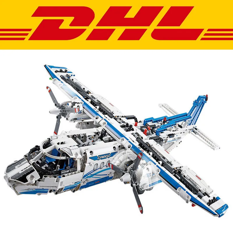 

Presale 2019 New LEPIN 20016 1337Pcs Technic Series Cargo Plane Airplane Model Building Kit Blocks Brick Compatible Toy 42025