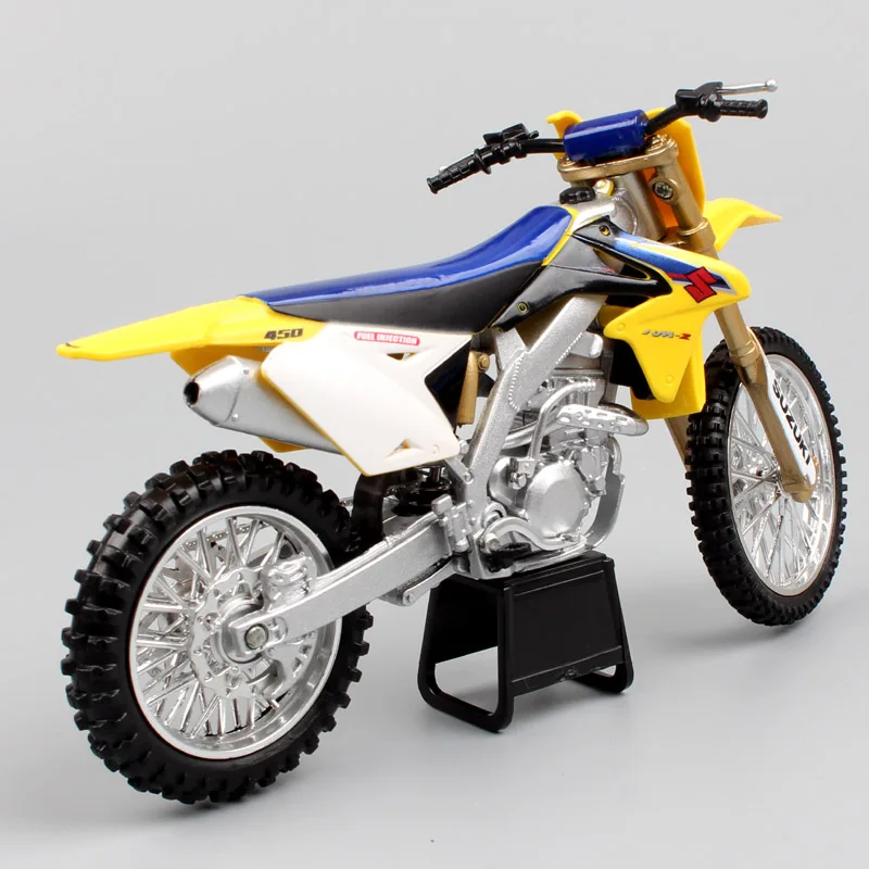 1/12 масштаб Newray Suzuki RMZ-450 внедорожных мотоциклов мотокросса грязи велосипед подарок литые модельные игрушки для взрослых Коллекция