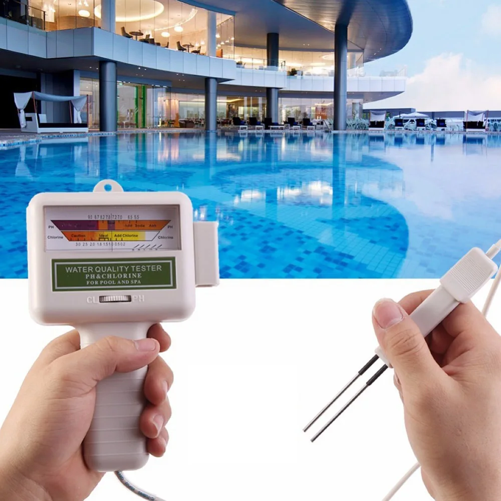 

Chlorine Water Quality Tester Portable Home Swimming Pool Accessories Water Cleaner Spa Aquarium PH Meter Test Monitor Checker