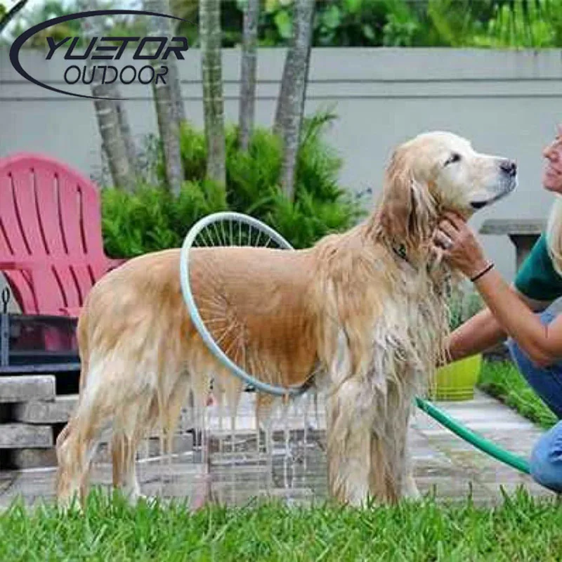 

Brand YUETOR pet dog cat bathing cleaner 360 degree shower bulb head camping equipment outdoor tools