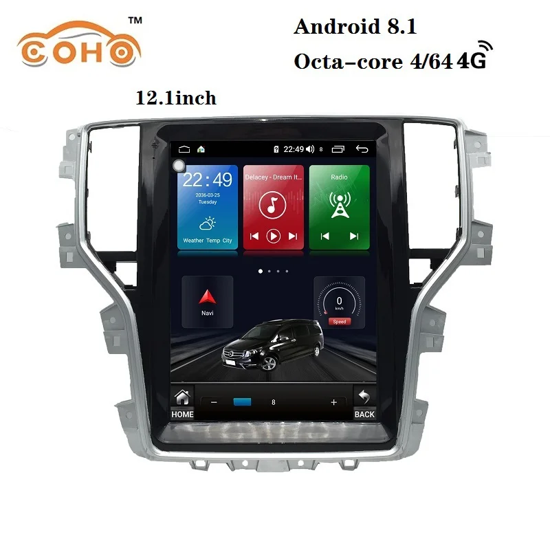 

Car radio navigation android 8.1 4/64G 8-Core for 2018 Roewe/MG I6 tesla style 12.1 inch with BT GPS support mirror 4G internet