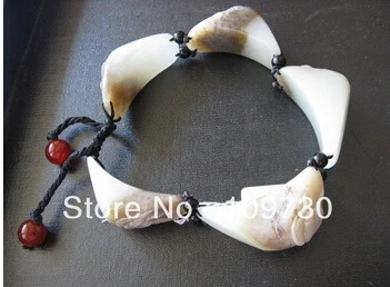

hot sell909290 Chinese beautiful white jade five blessing bracelet