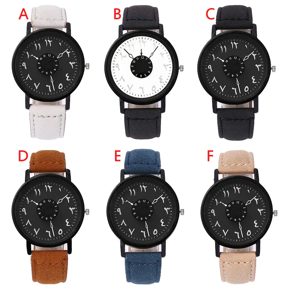Бренд vansvar черные белые часы для влюбленных уникальные арабские цифры кожаные женские кварцевые наручные часы эксклюзивный бренд часы