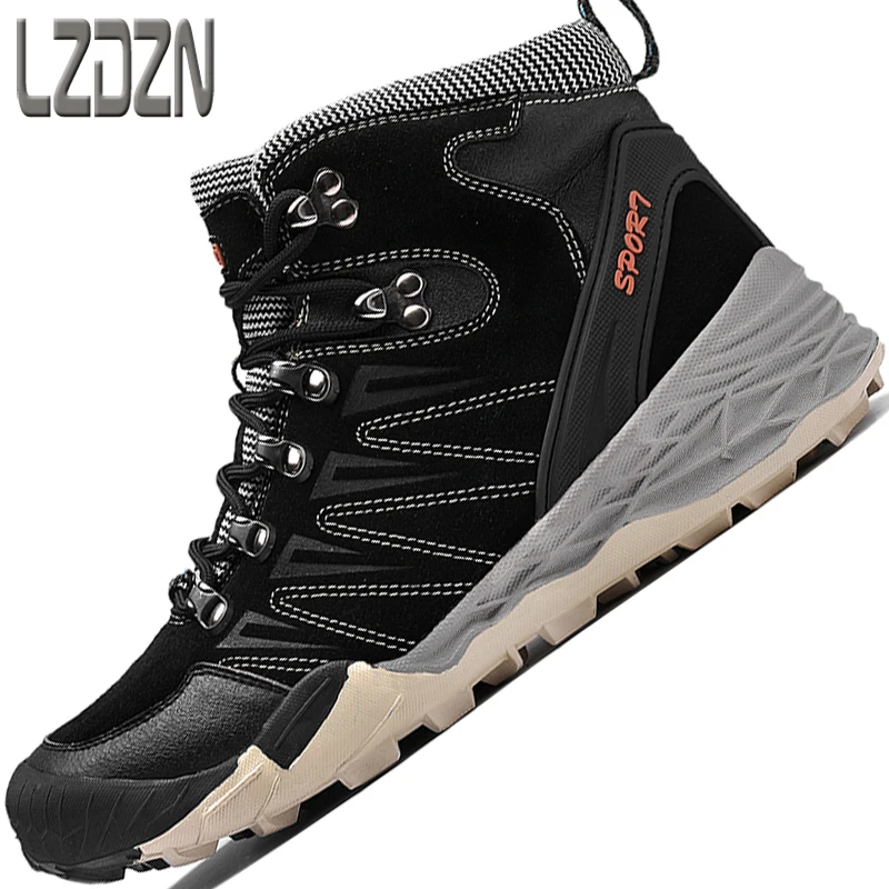 

snow shoes winter velvet high top sneakers and boots men snow boots winter warm breathable sneaker fashion casual shoes