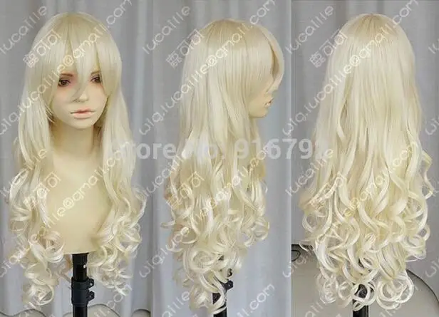 

Hot Sell! New Vocaloid / Seeu Blonde Cosplay Long Curly Wig