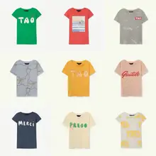 Ins/ популярная одежда для маленьких мальчиков, детские футболки с буквенным принтом, одежда для мальчиков, одежда для девочек, комплекты одежды для детей, топы для девочек