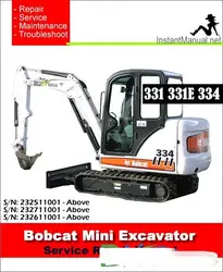 Bobcat экскаваторы обслуживание и ремонт руководства